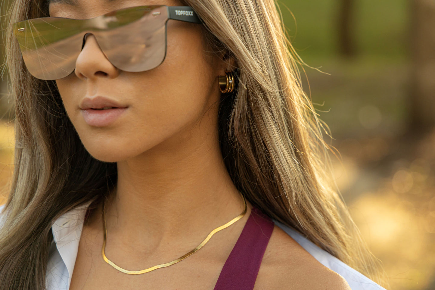 TopFoxx Future Wife Rose Gold Sunglasses
