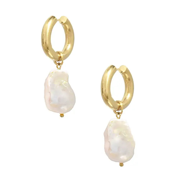 Mai Desiree Juliet 2 In 1 Jumbo Baroque Pearl Earrings
