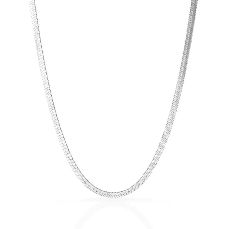 Mai Desiree Becca Silver Snake Chain Necklace