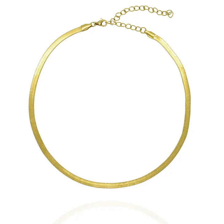 Mai Desiree Becca Gold Snake Chain Necklace