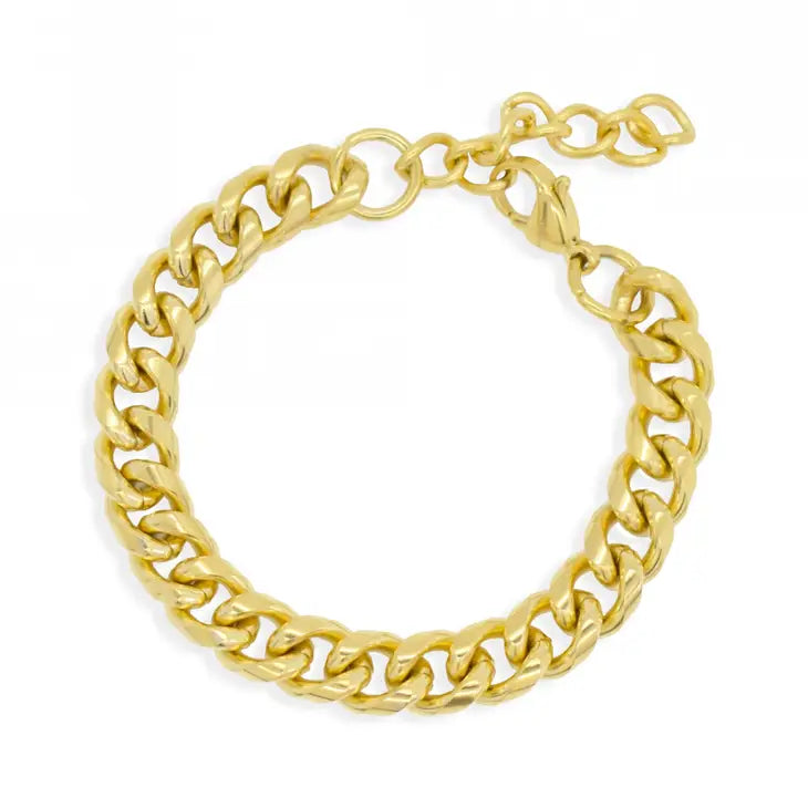 Mai Desiree Mason Chunky Curb Chain Gold Bracelet
