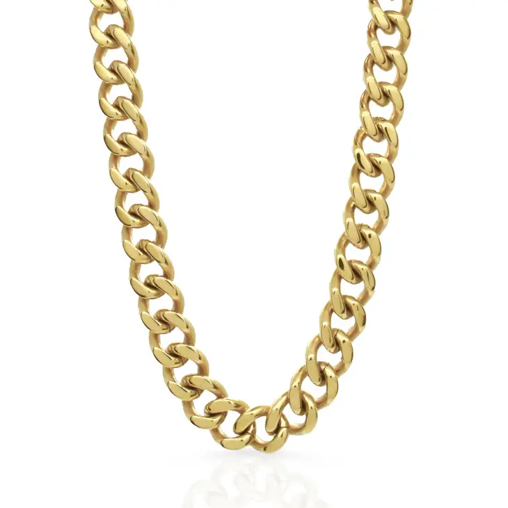 Mai Desiree Robert Gold Cuban Chain Necklace